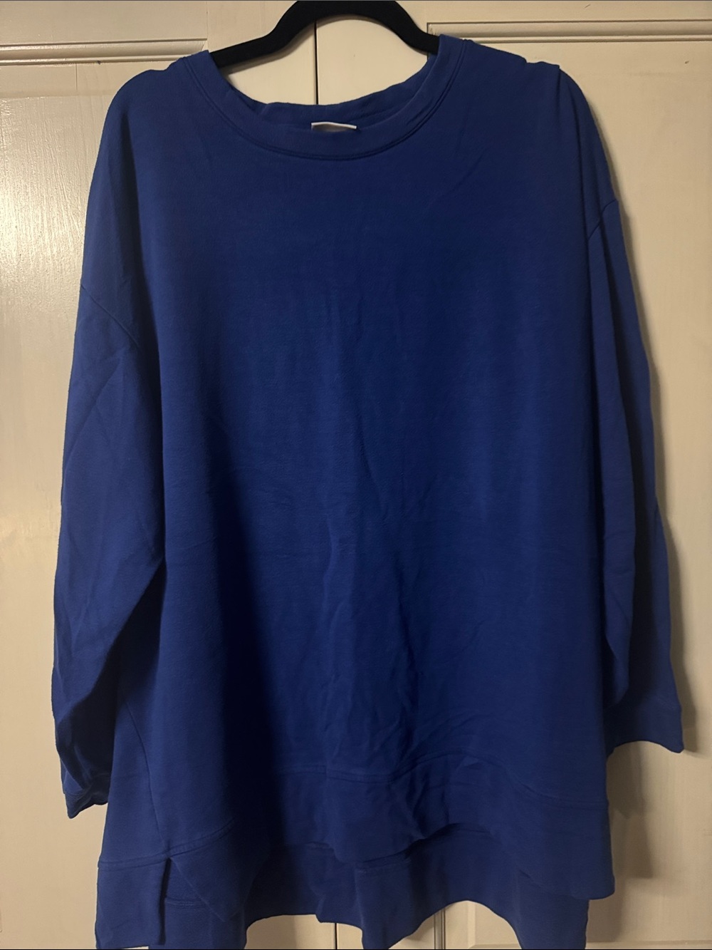 Ava & Viv Classic Oversized Crewneck Sweater - Royal Blue